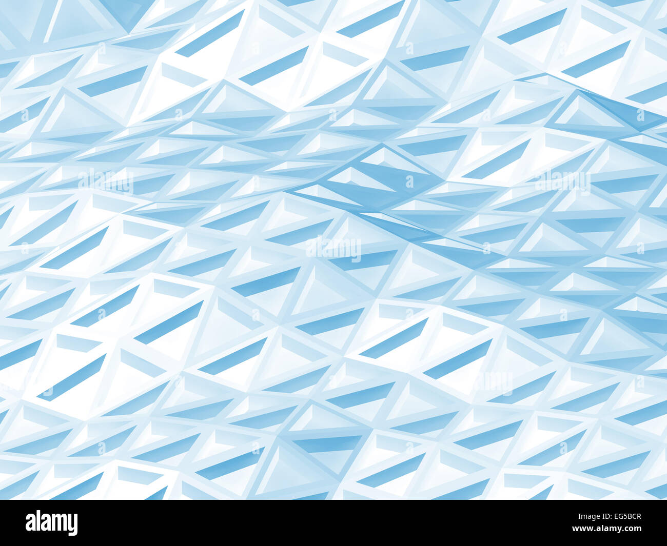 Abstract 3d design background with white and blue polygonal triangle ...