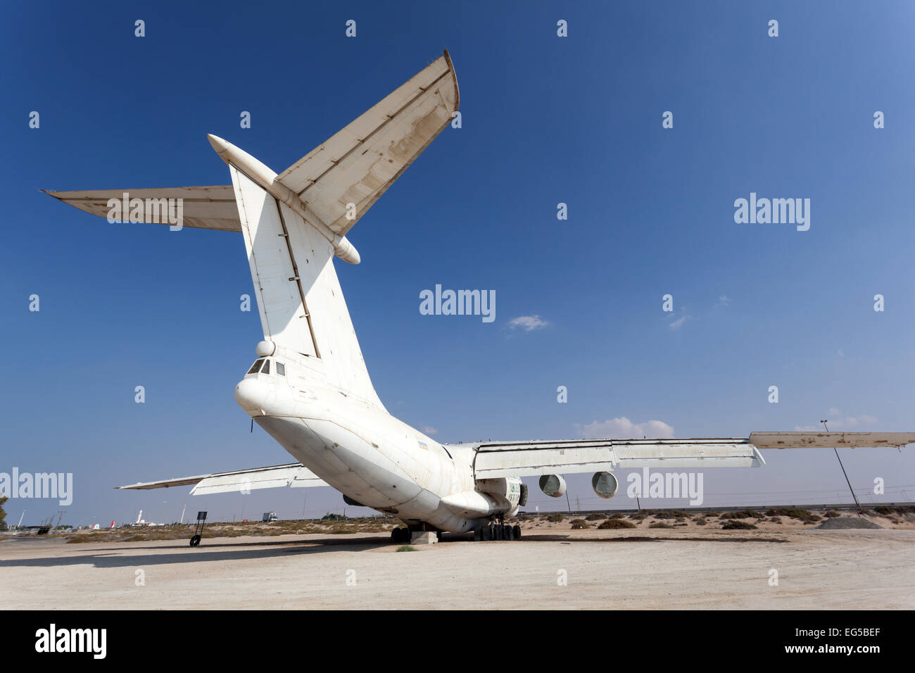 Umm Al Quwain russian cargo plane airplane il 76 Stock Photo