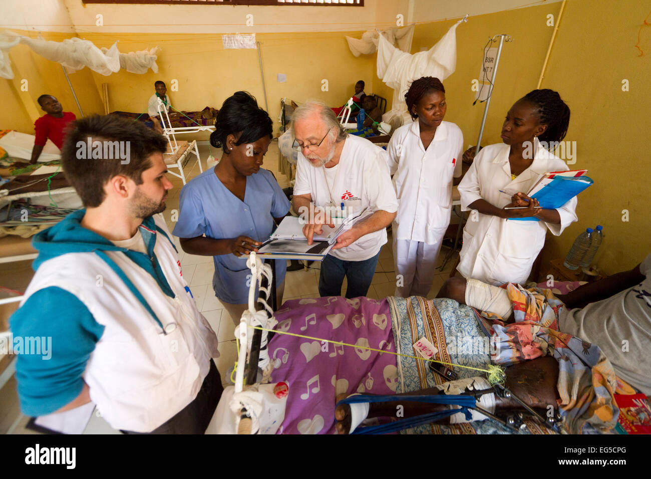 Surgical emergency project at the General Hospital MSF of Bangui ,Central African Republic ,Africa Stock Photo
