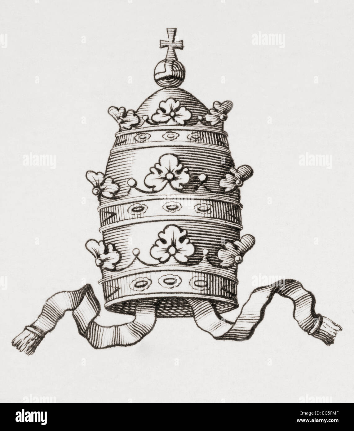 stemma benedetto xvi tiara clipart