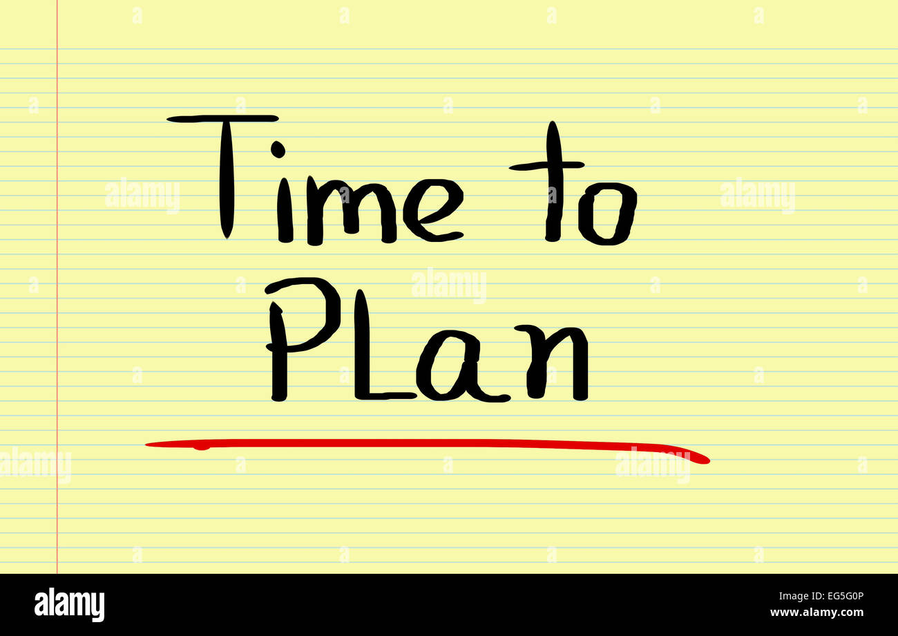 time-to-plan-concept-stock-photo-alamy