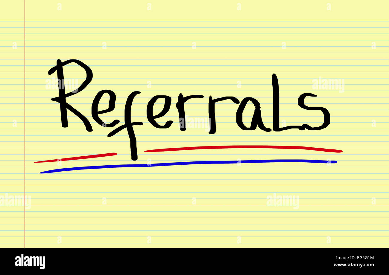 Referrals Concept Stock Photo