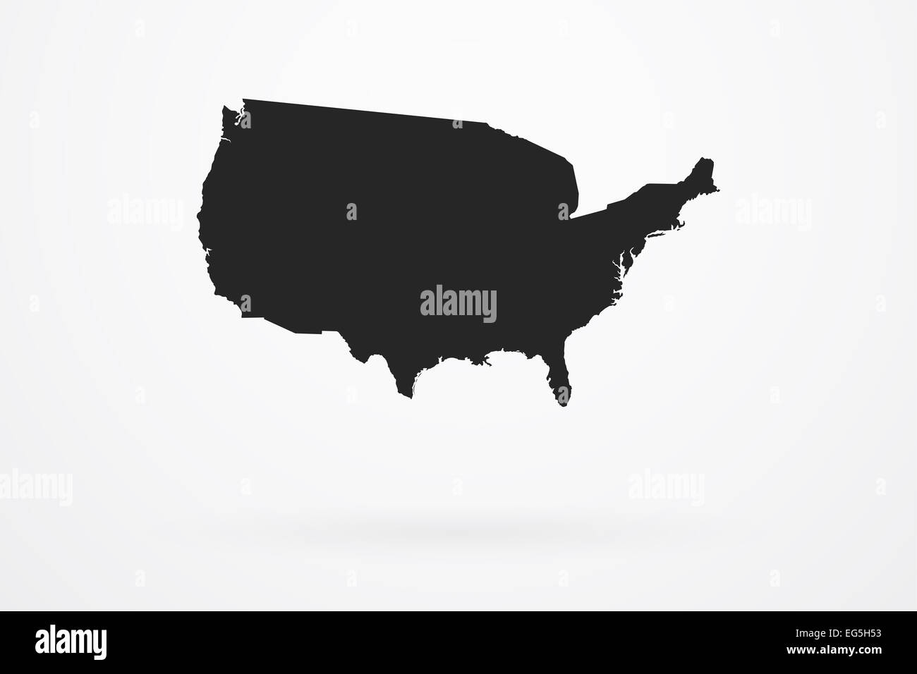 United States Of America Country Vector Map Stock Photo - Alamy