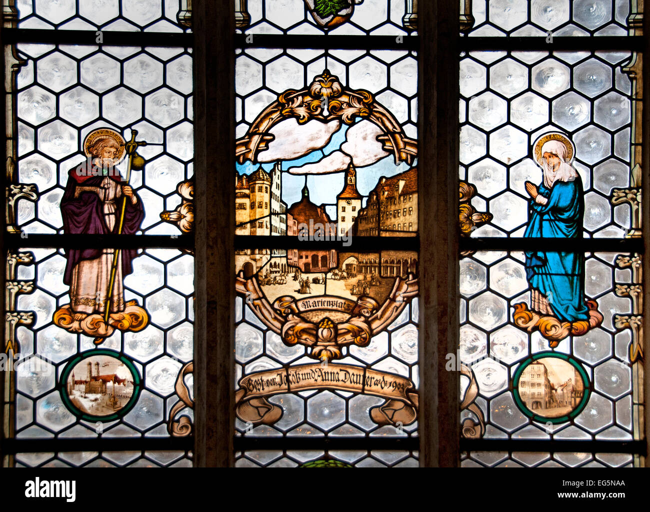 Renaissance german stained glass hires stock photography and images