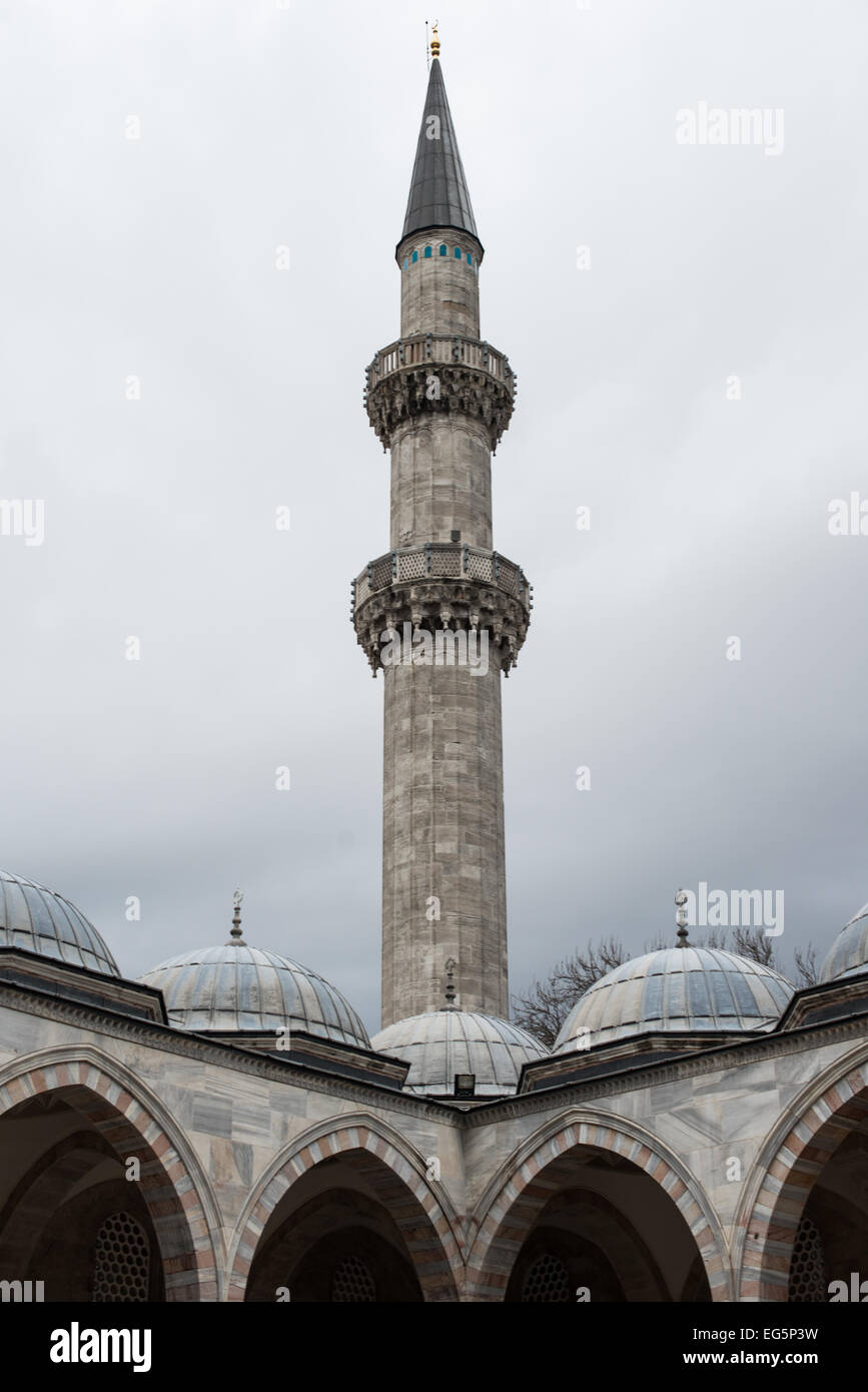 ISTANBUL, Turkey — The courtyard of Suleymaniye Mosque in Istanbul ...