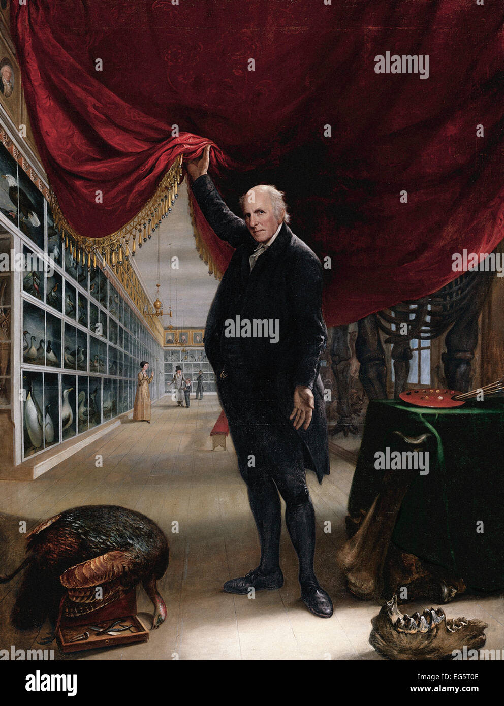 Charles Willson Peale  The Artist in His Museum Stock Photo