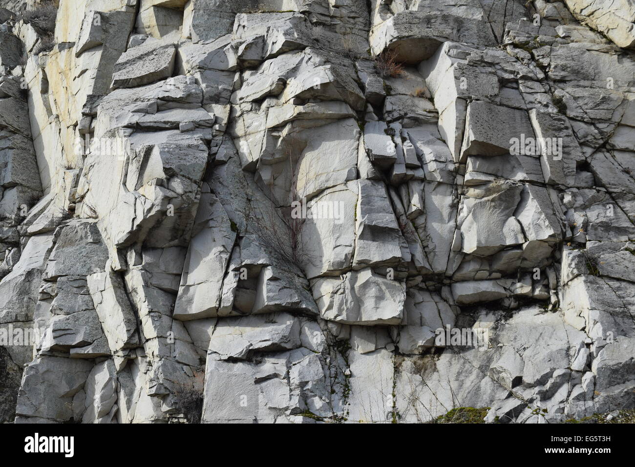 Group of rock faces. Stock Photo