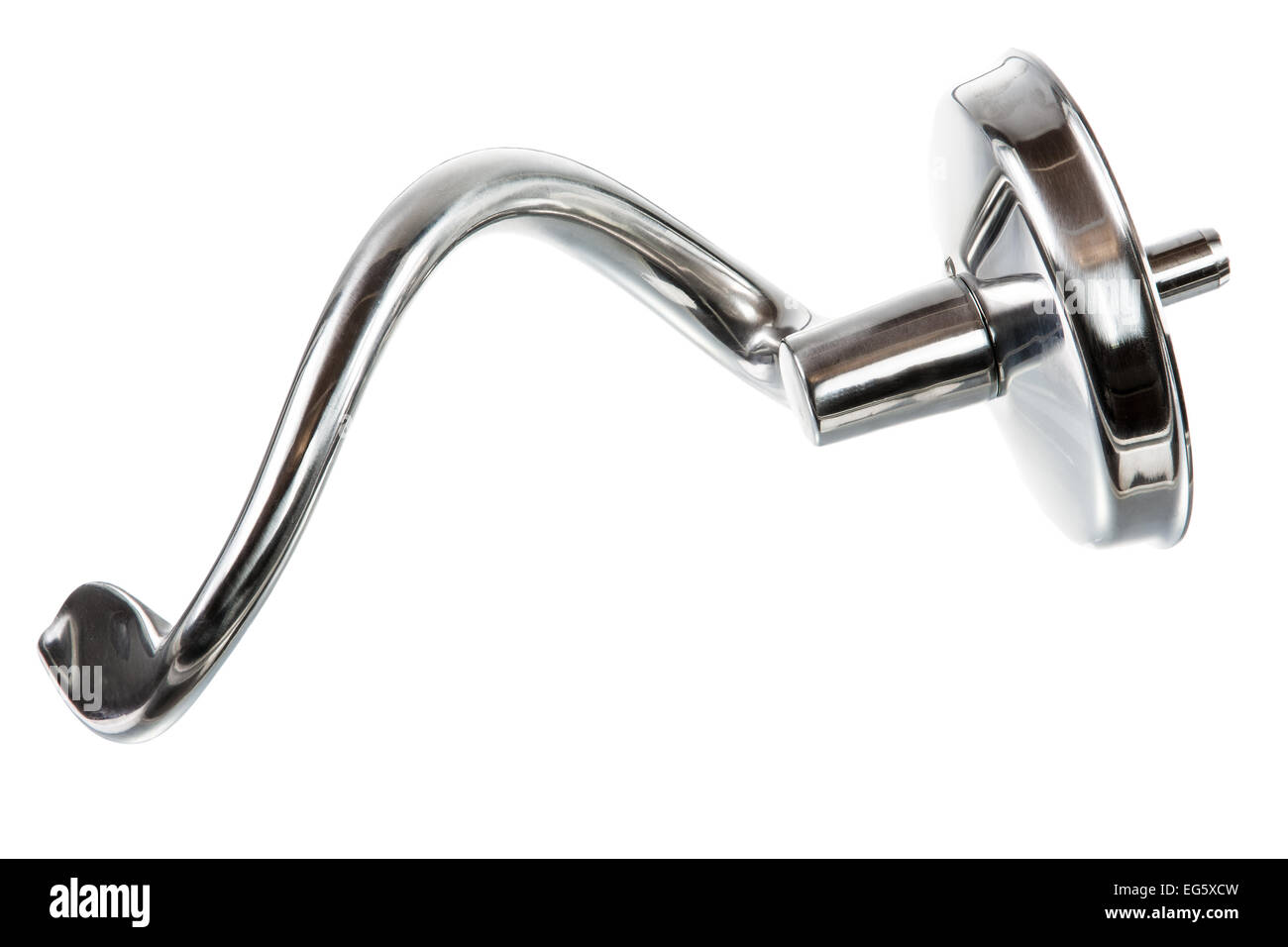 Isolated dough hook for a kitchen machine Stock Photo