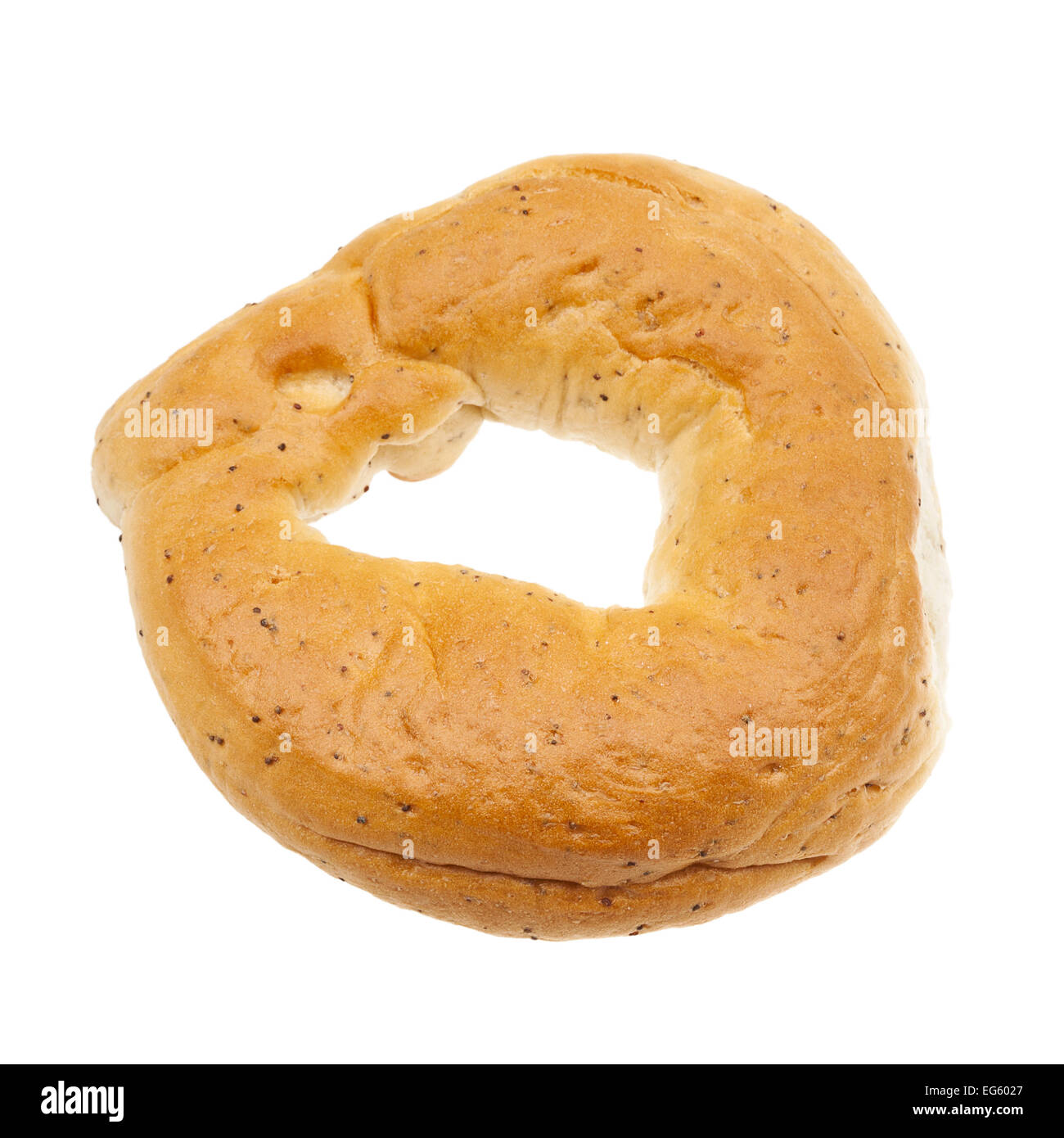 Fresh bagel isolated on a white background Stock Photo