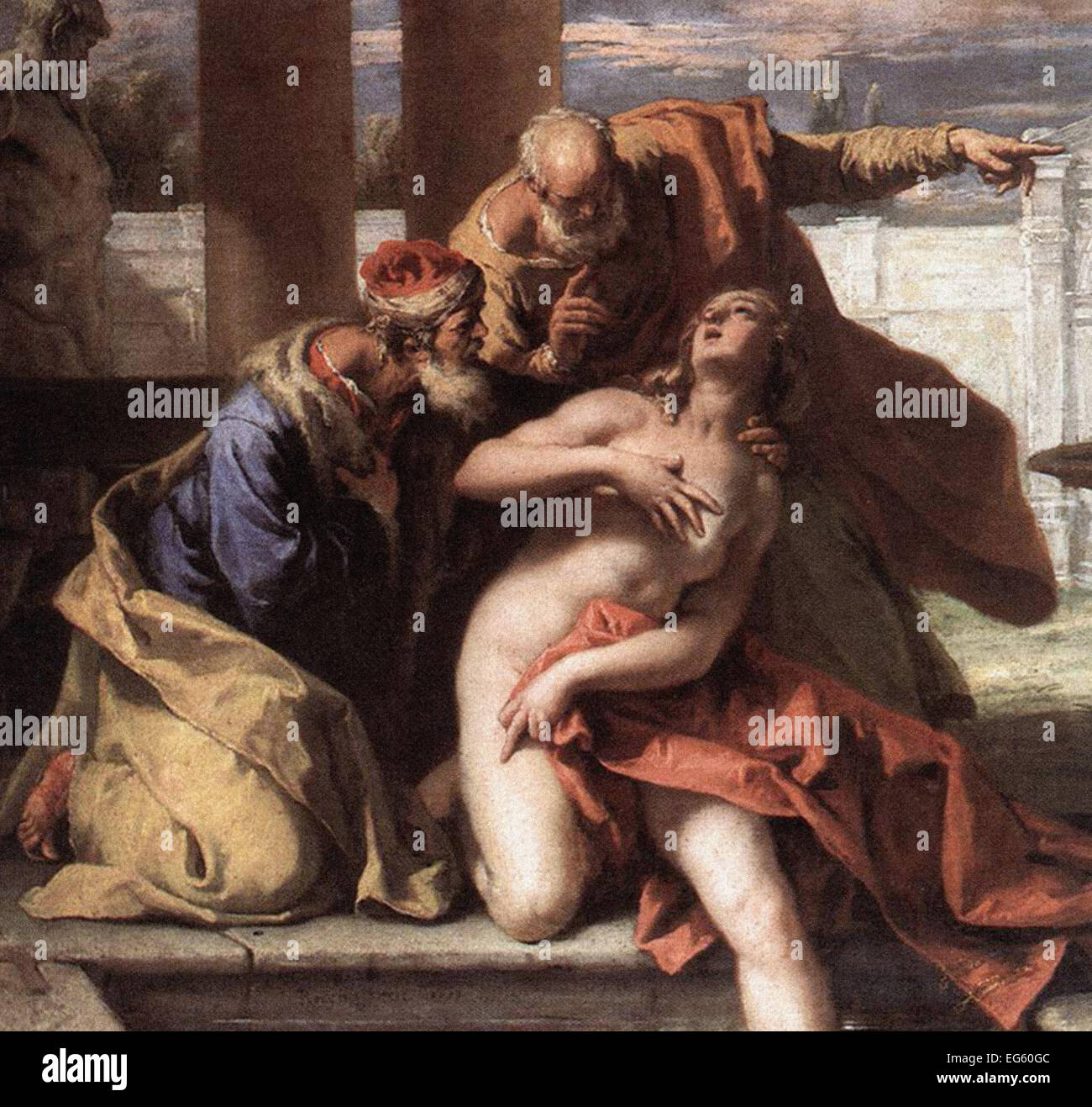 Sebastiano Ricci  Susanna and the Elders Stock Photo