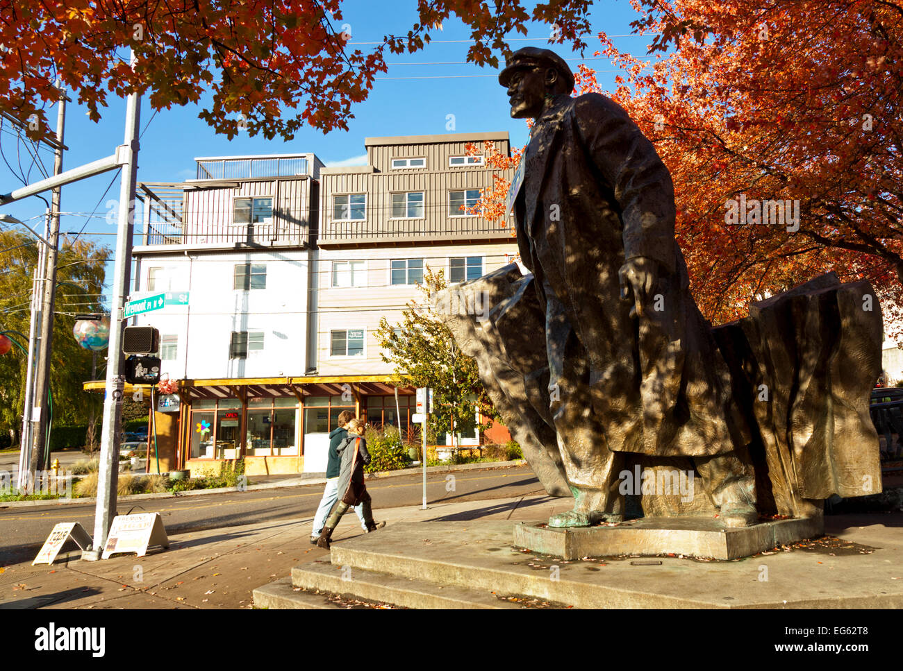 Statue of Lenin, Fremont, Seattle Washington USA Stock Photo Alamy
