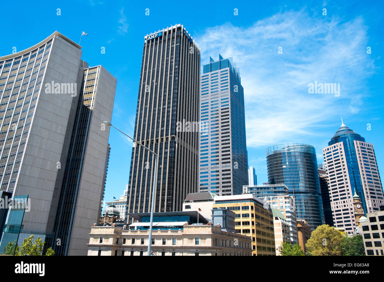 skyscraper buildings in Sydney central business district,Sydney city centre,Australia Stock Photo