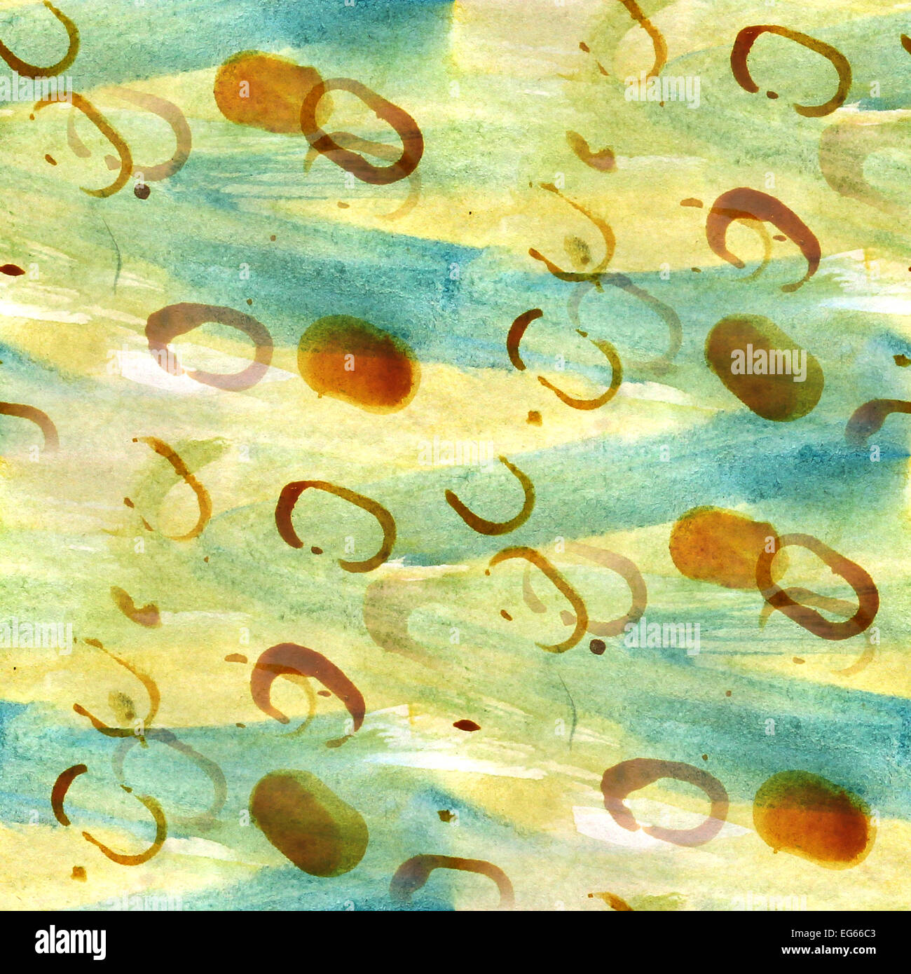 vintage pattern design seamless watercolor texture background bl Stock ...