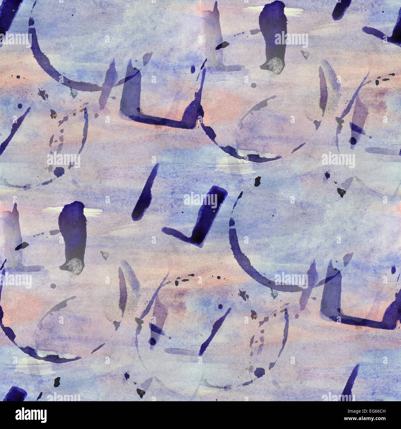 vintage pattern design seamless watercolor texture background wa Stock ...