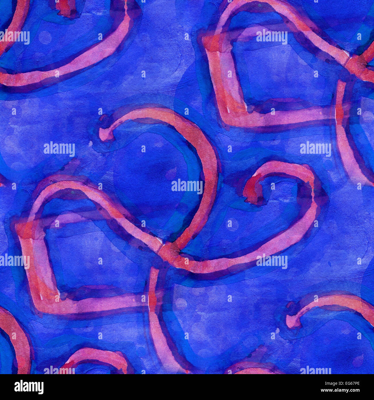blue, pink pattern design seamless watercolor texture background Stock ...