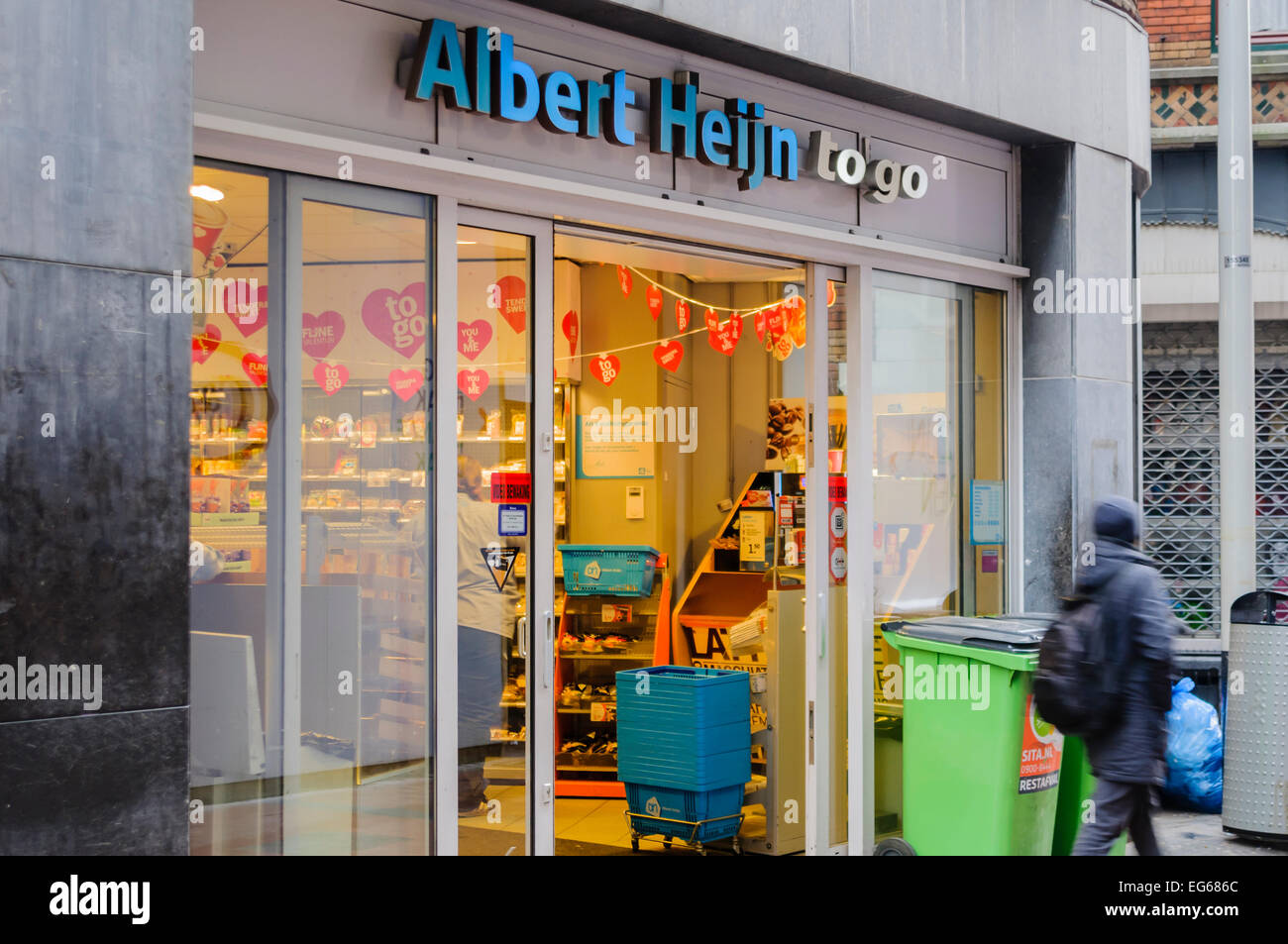 Albert Heijn To Go store, Amsterdam Stock Photo