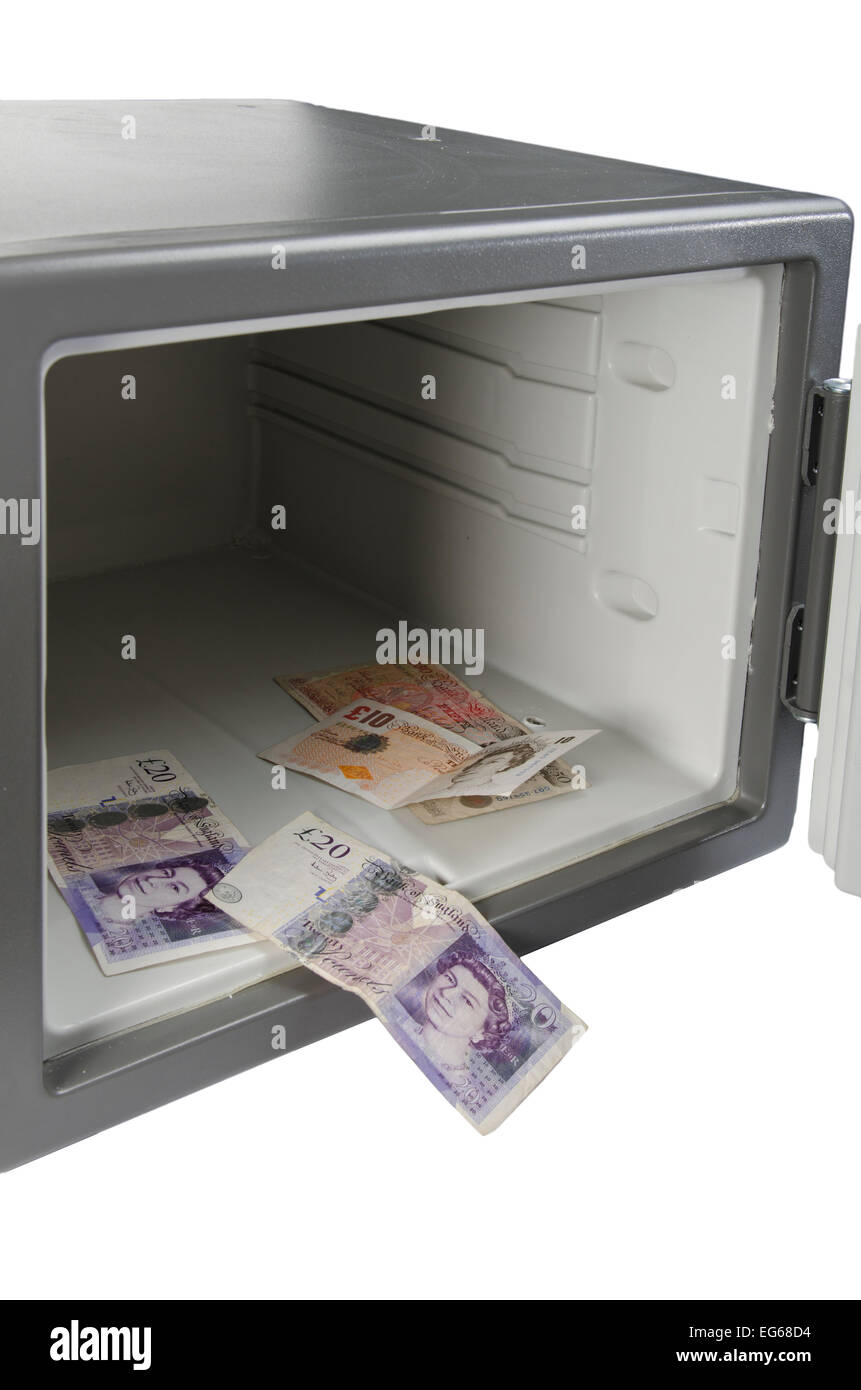 cut out image of combination safe Stock Photo