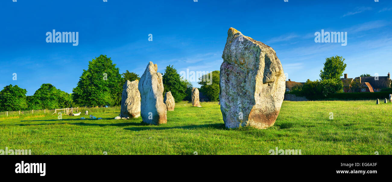 Avebury Neolithic Standing Stone Circle Largest In England At Sunset   Avebury Neolithic Standing Stone Circle Largest In England At Sunset EG6A3F 