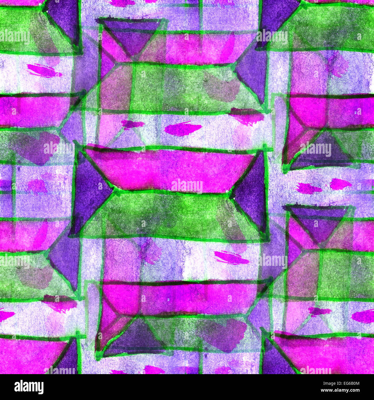 ornament drawing purple, green usa colorful pattern water ancien Stock ...