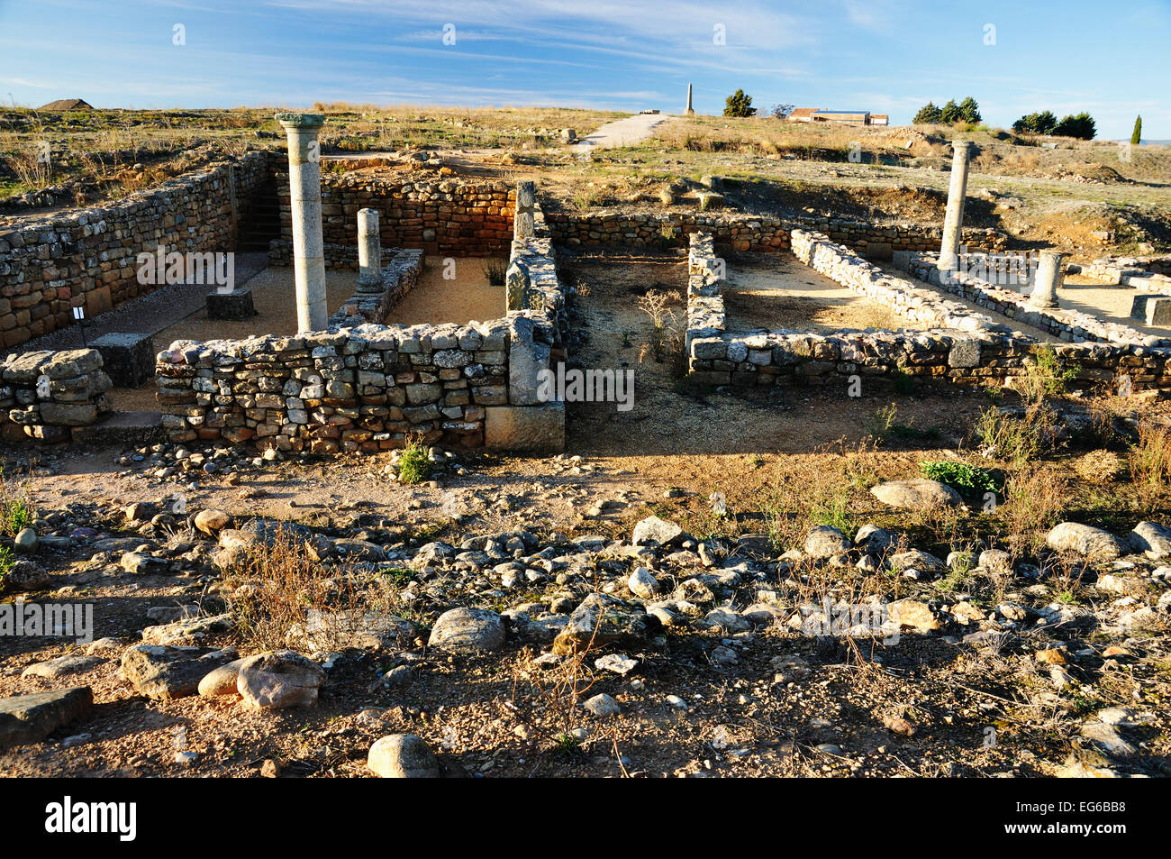 numancia archaeological site in garray, soria, spain Stock Photo Alamy
