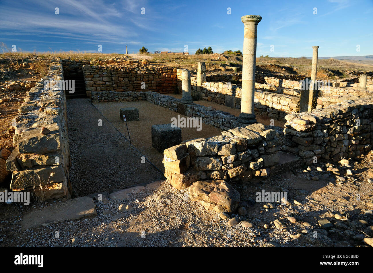 numancia archaeological site in garray, soria, spain Stock Photo Alamy