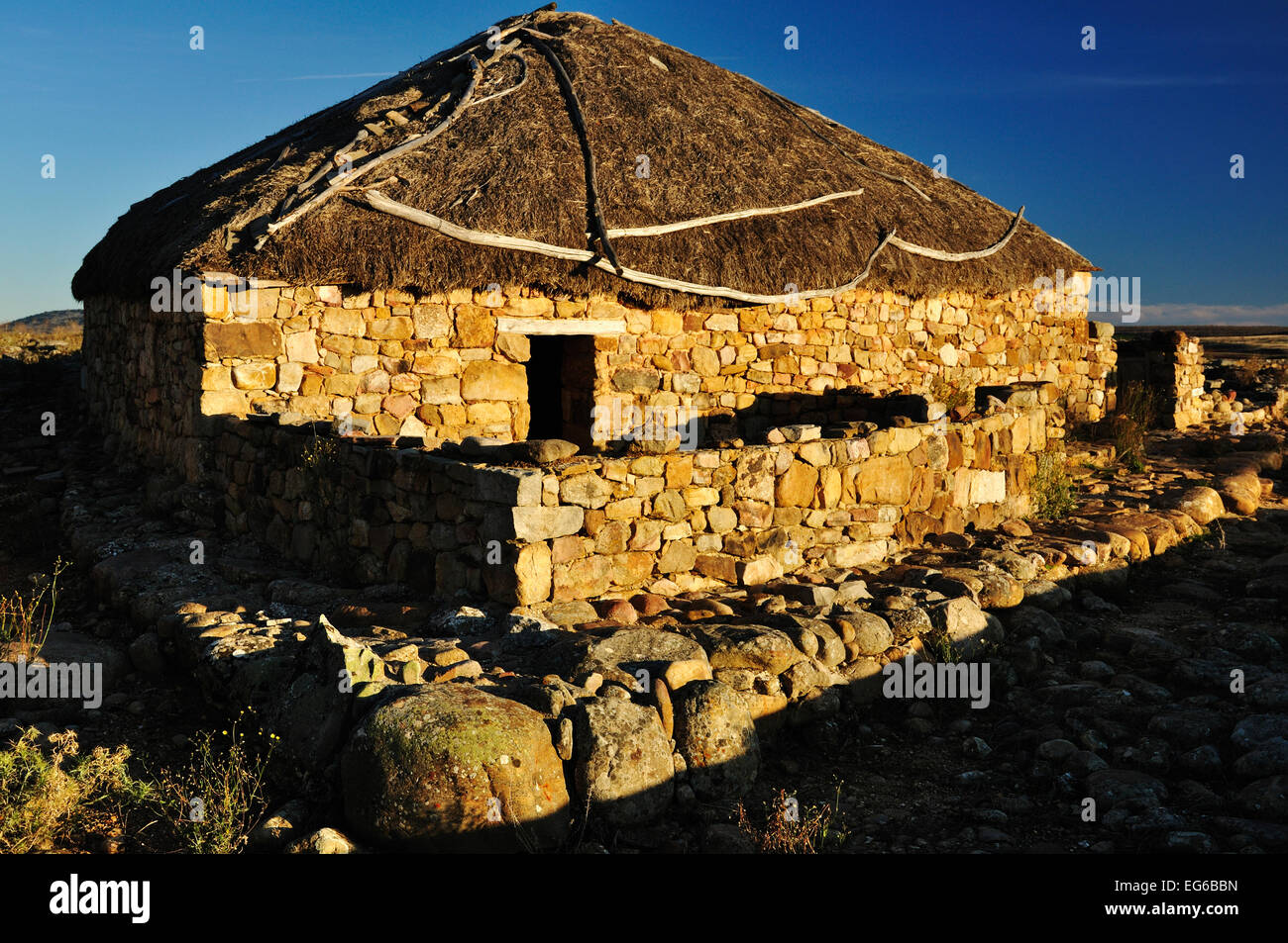 numancia archaeological site in garray, soria, spain Stock Photo