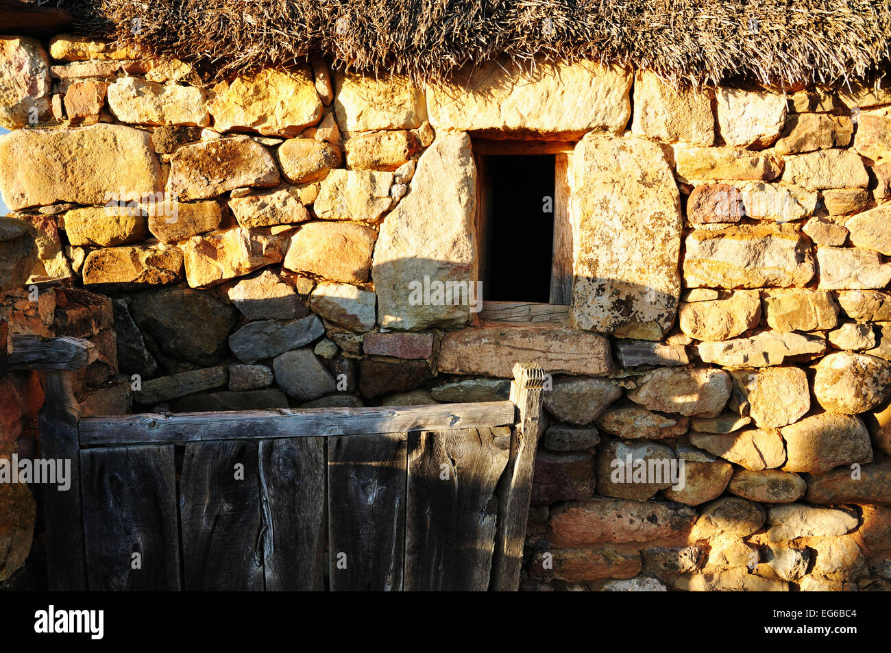 numancia archaeological site in garray, soria, spain Stock Photo