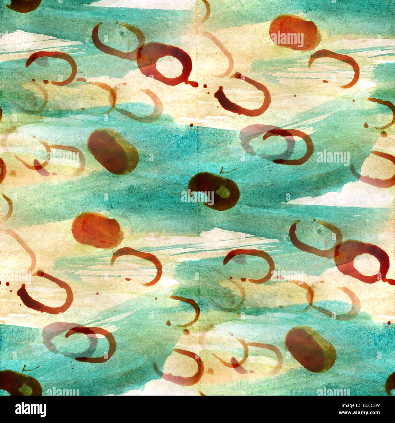 vintage pattern design seamless watercolor texture background br Stock ...