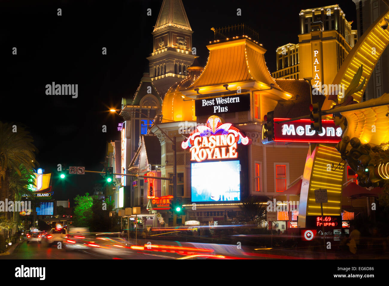 CASINO ROYALE HOTEL THE STRIP LAS VEGAS NEVADA USA Stock Photo