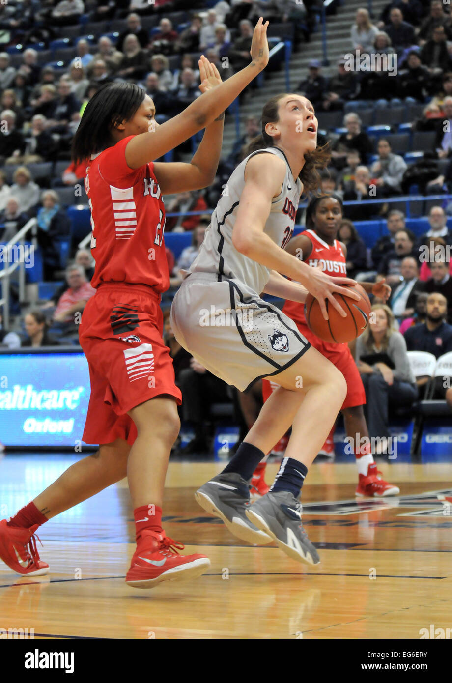 February 17th 2015Breanna Stewart(30) of Uconn in action during the