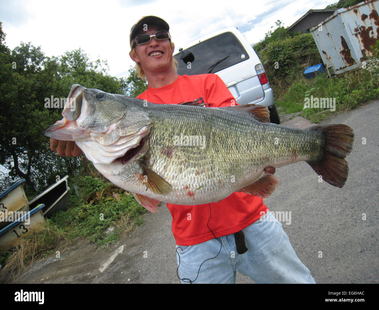 World record large mouth bass