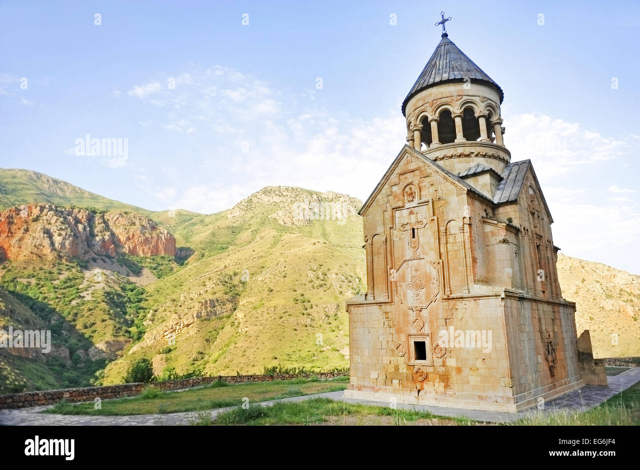 Architecture shot with ancient Noravank monastery in Armenia Stock Photo