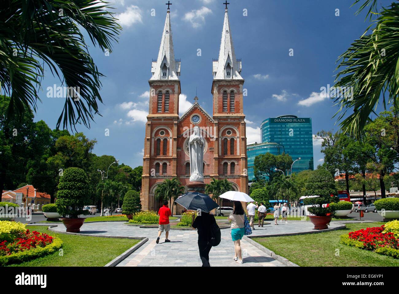 Notre Dame Cathedral at Ho Chi Minh City, Vietnam. Stock Photo
