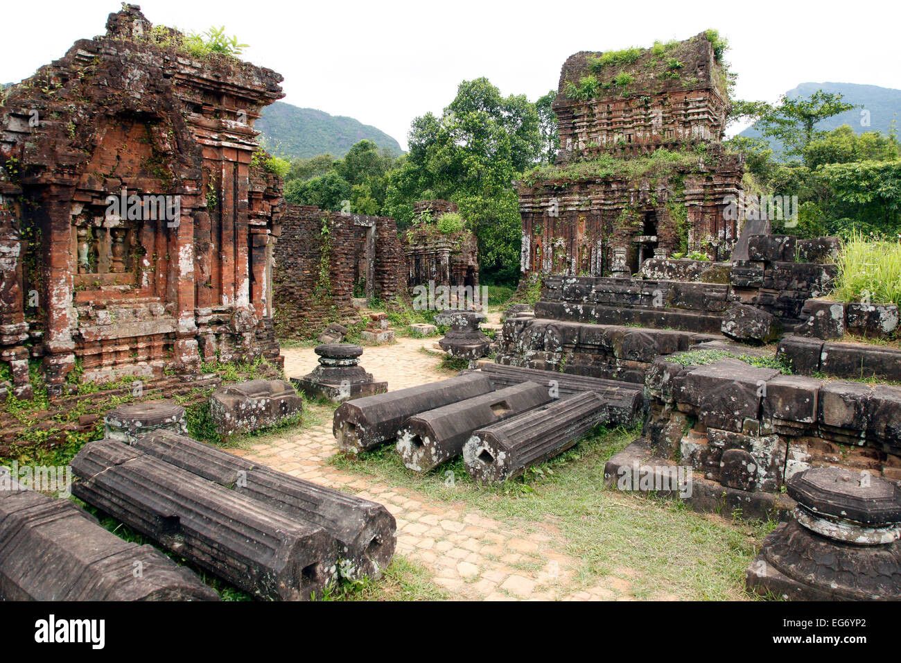 My Son Temple of the Cham, Vietnam. Stock Photo