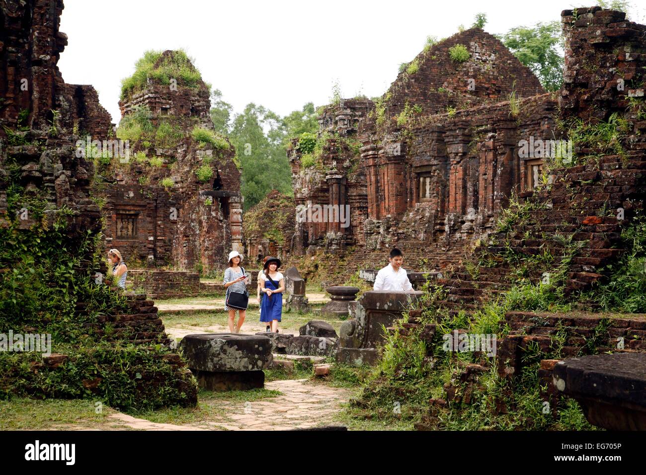 My Son temple ruins of the Cham, Vietnam. Stock Photo