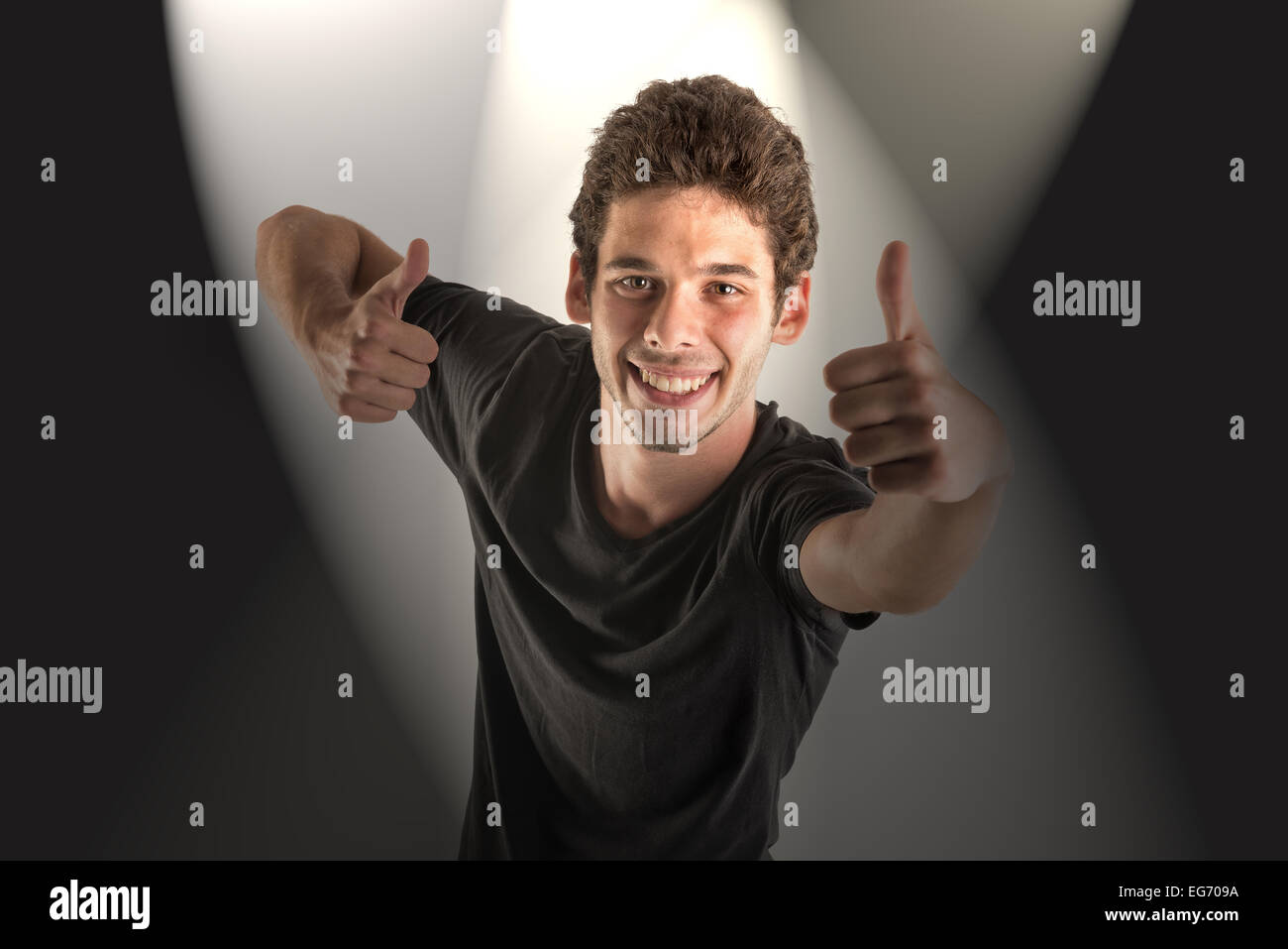 Positive male young adult caucasian hi-res stock photography and images ...