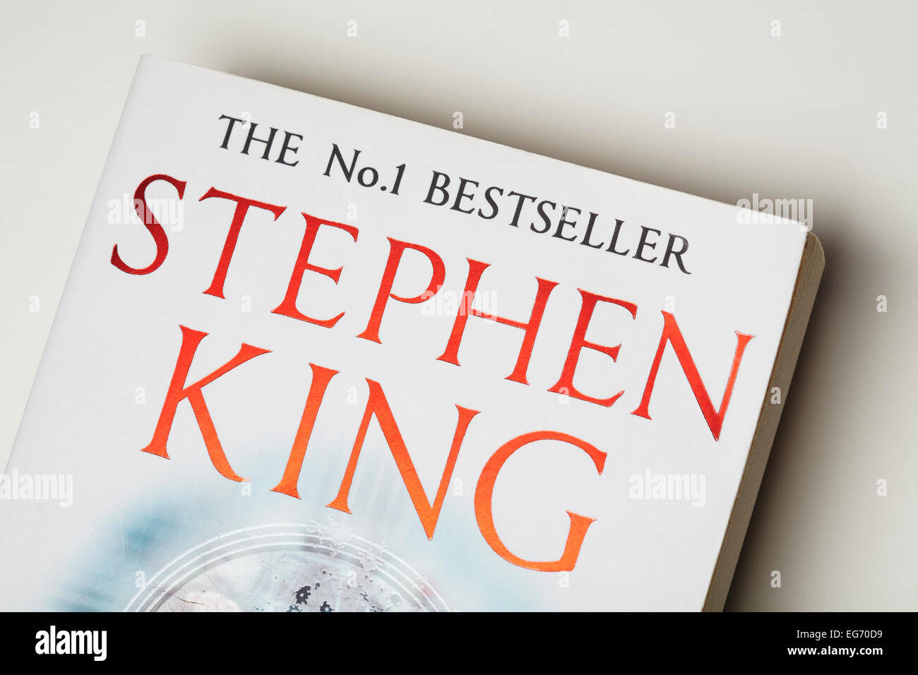 Stephen King book - detail Stock Photo