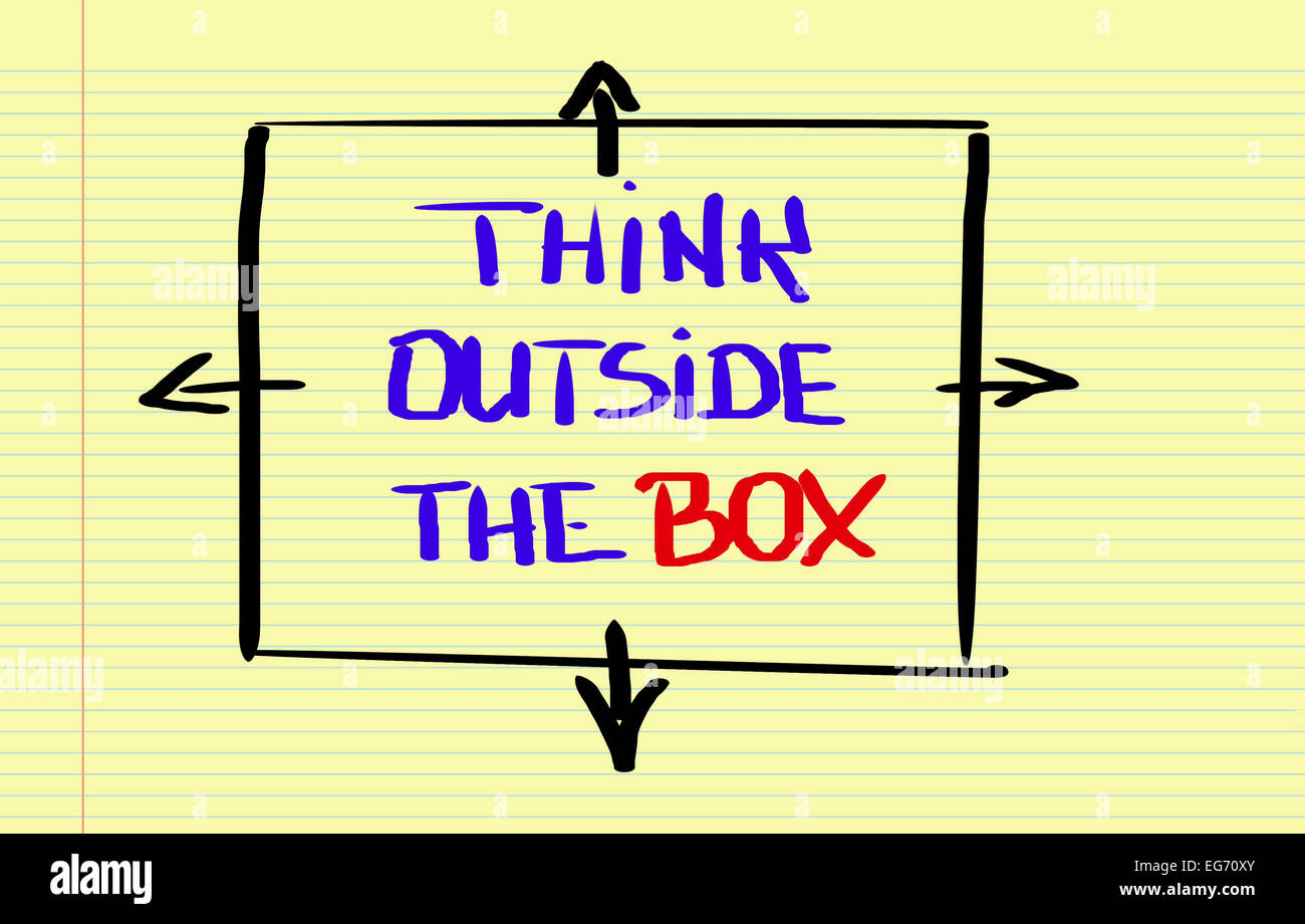 Think Outside The Box Concept Stock Photo Alamy