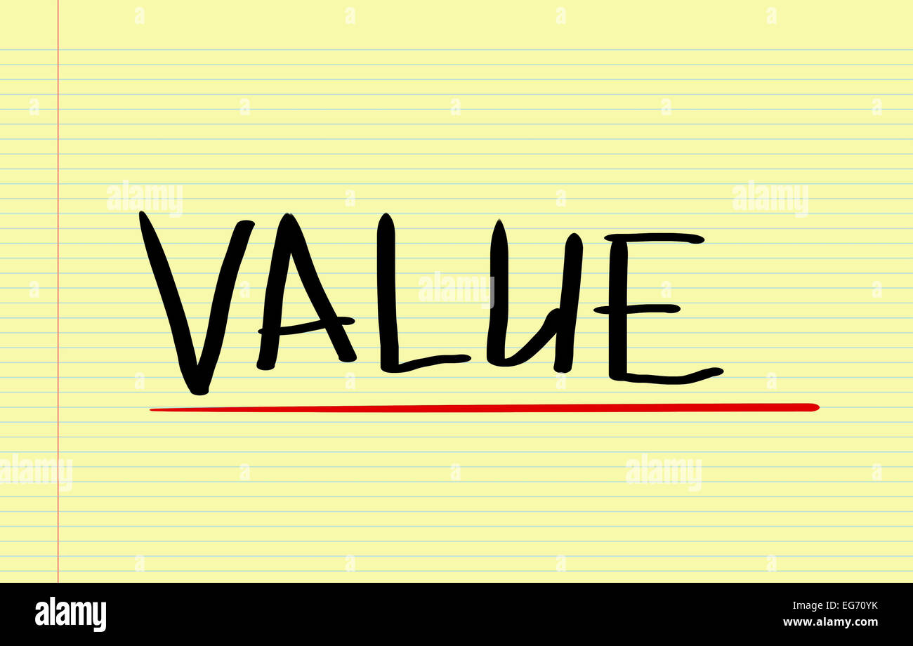 Value Concept Stock Photo