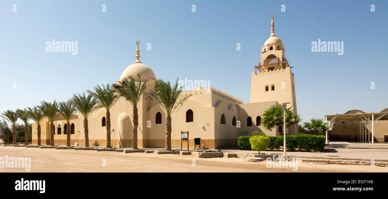 panorama of Congregational Mosque (2001-2007), Gouna, Egypt Stock Photo