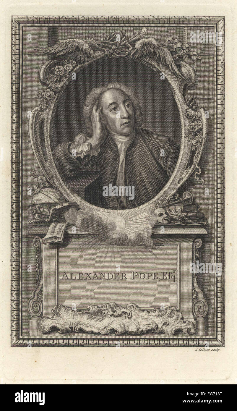 Portrait of Alexander Pope, 18th-century English poet and satirist Stock  Photo - Alamy