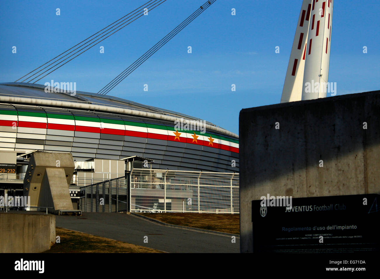 Juventus stadium also called Allianz Stadium in Turin, Italy Stock Photo