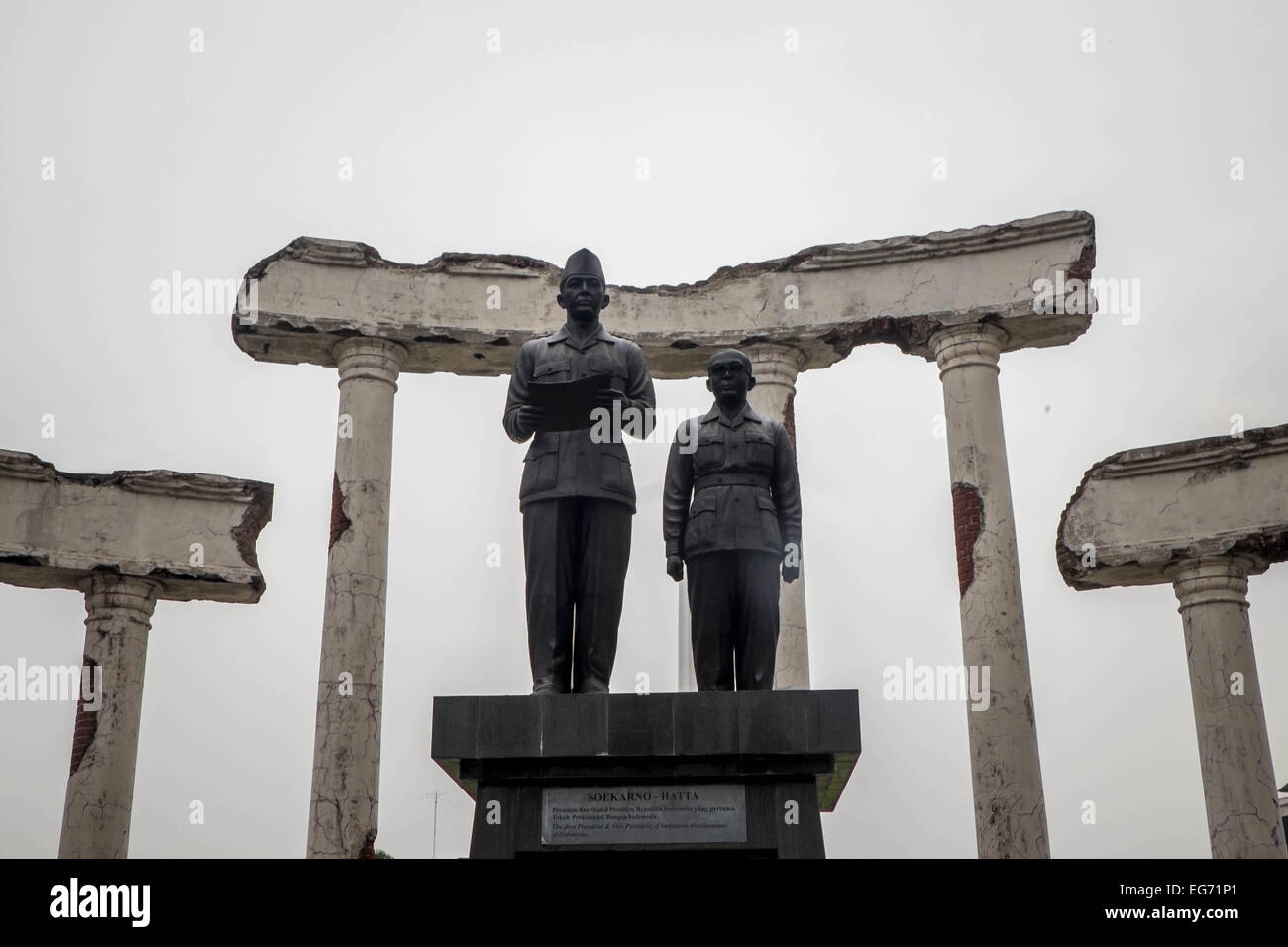 Statue of first Indonesian president and vice president Stock Photo Alamy