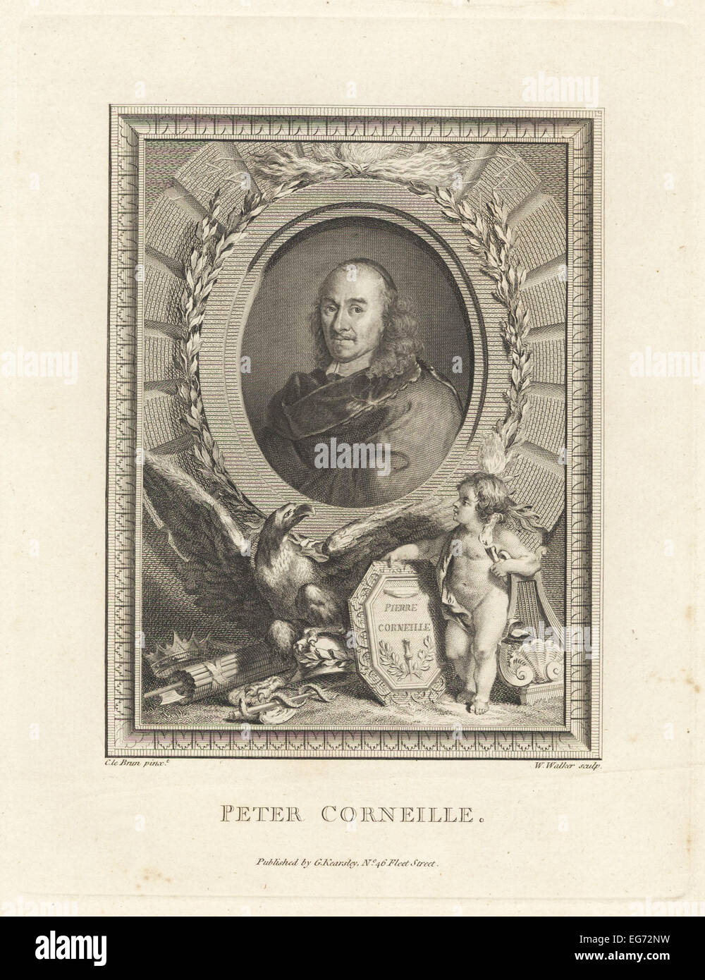 Pierre Corneille, French tragedian and dramatist, 1606-1684. Stock Photo