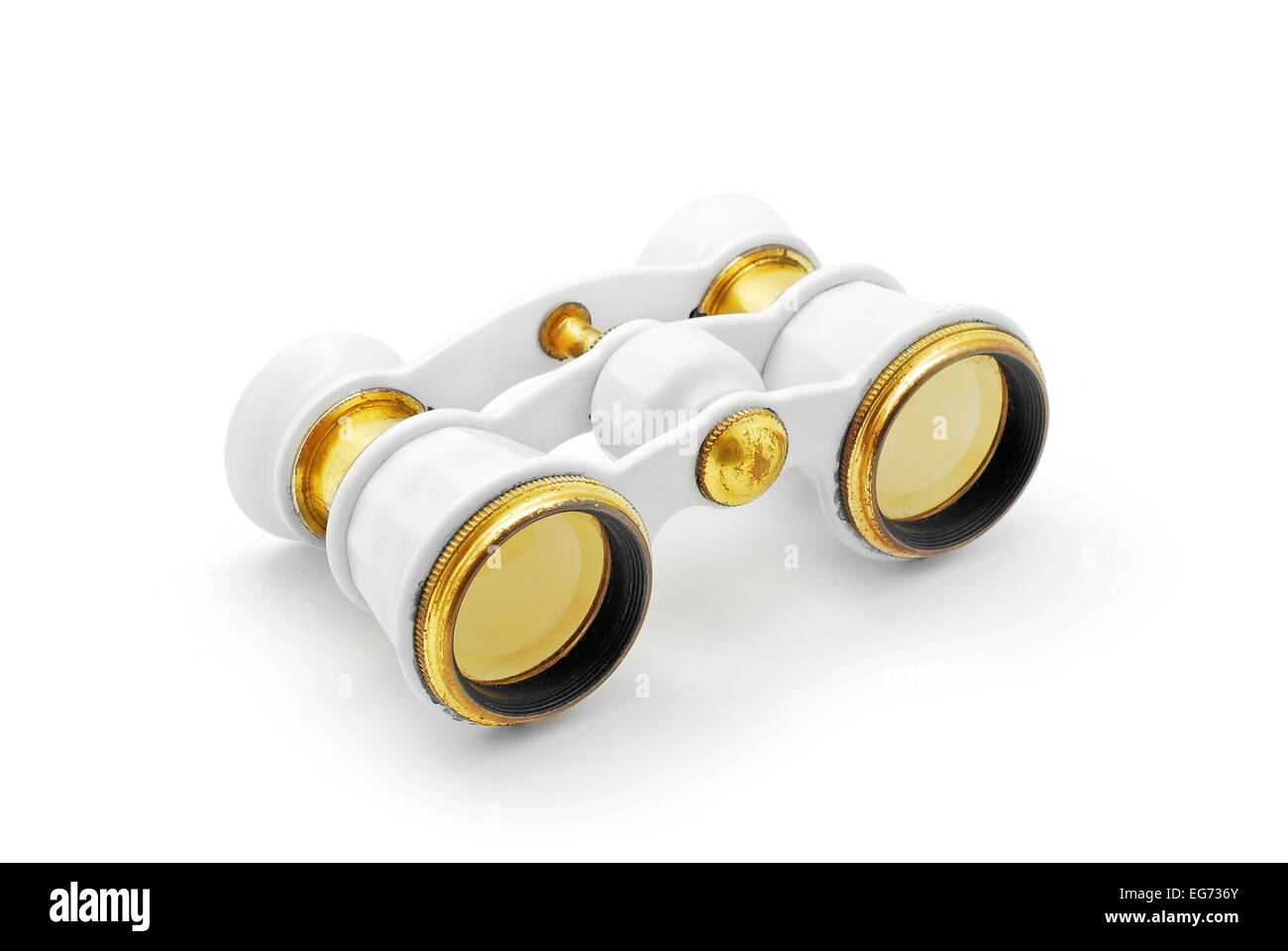 opera glasses binoculars on white Stock Photo Alamy