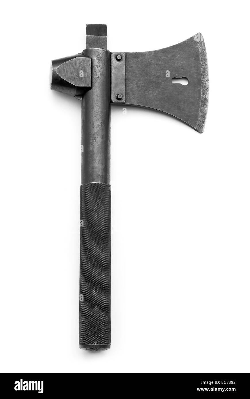 military axe on white Stock Photo Alamy