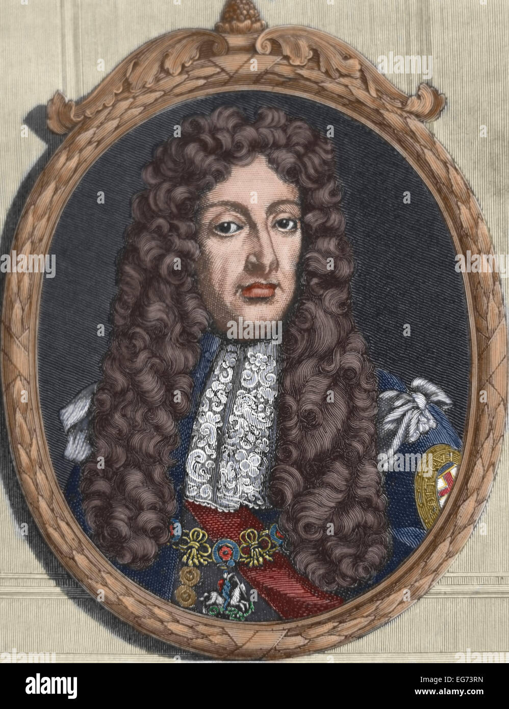 James II and VII (16331701). King of England and Ireland as James II