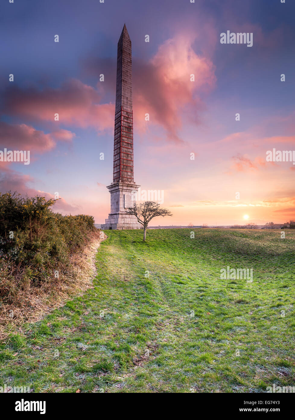 The Bodmin Beacon a 144 foot tall obelisk overlooking the town of