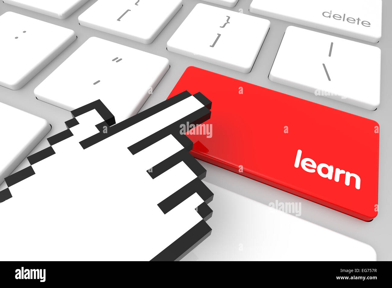 learn-enter-key-stock-photo-alamy