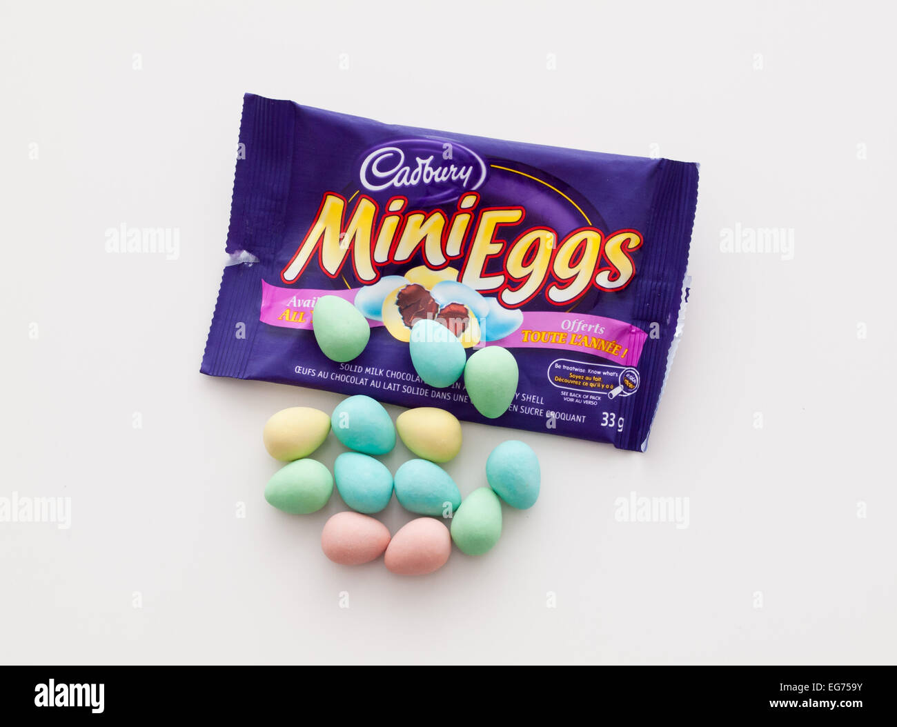 Cadbury Mini Eggs, a milk chocolate candy manufactured by Cadbury UK